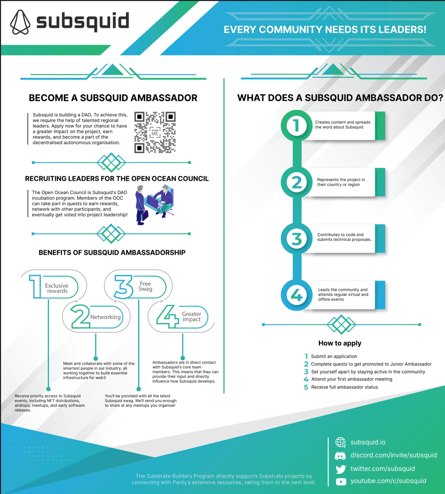 What does a Subsquid ambassador do?