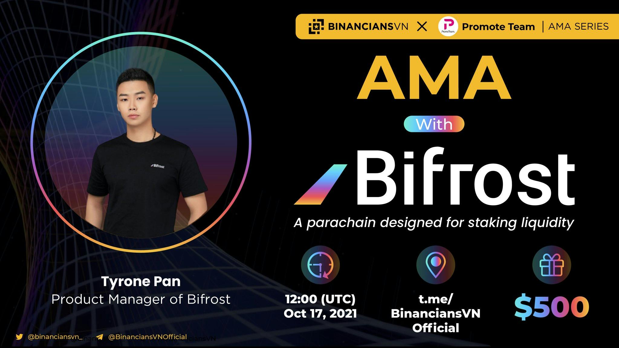 Come & meet Tyrone Pan PM of Bifrost to learn more about their upcoming strategies for DOT auctions